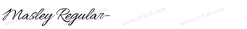 Masley Regular字体转换